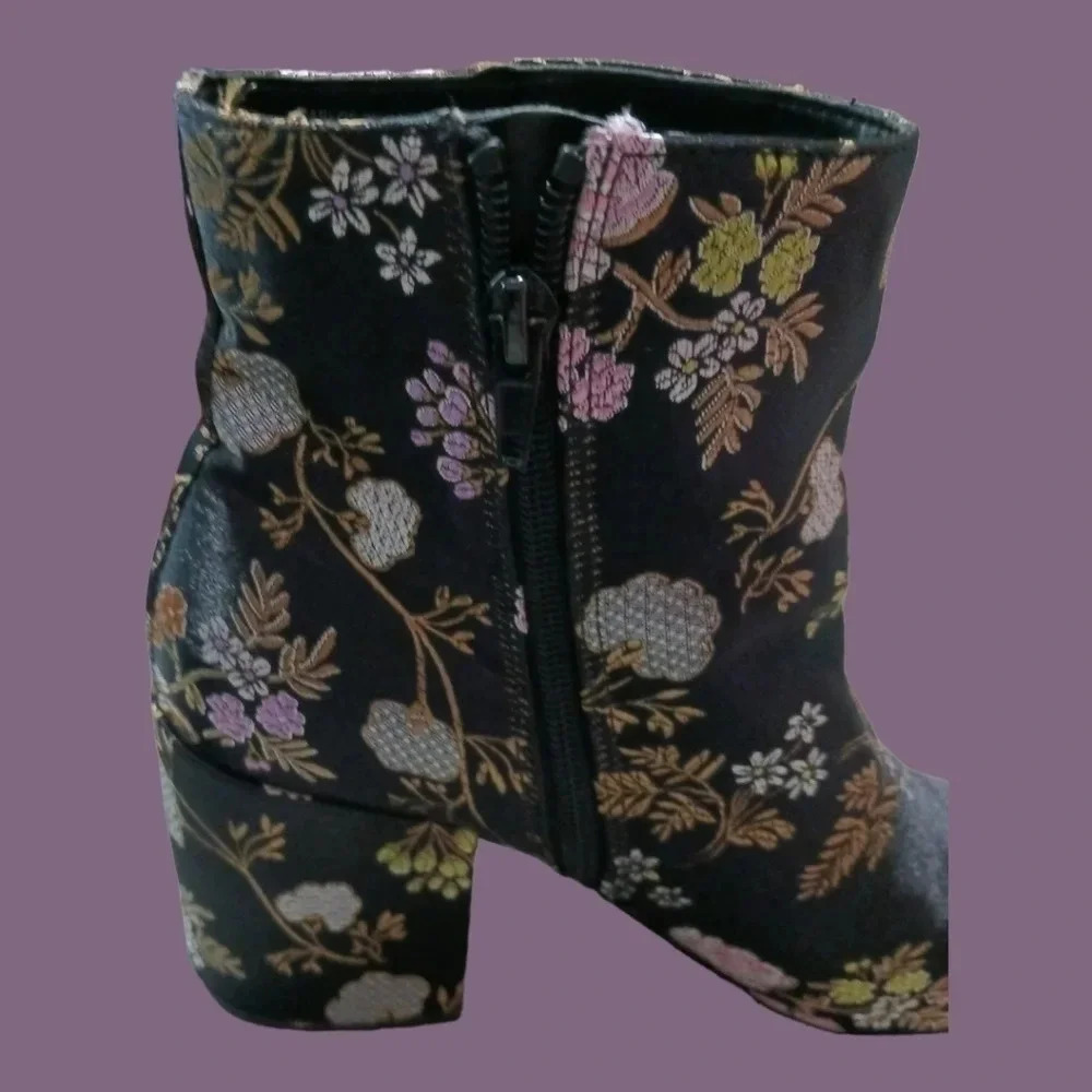 Carlos Santana satin ankle boots gatlin 8.5M - Picture 4 of 13